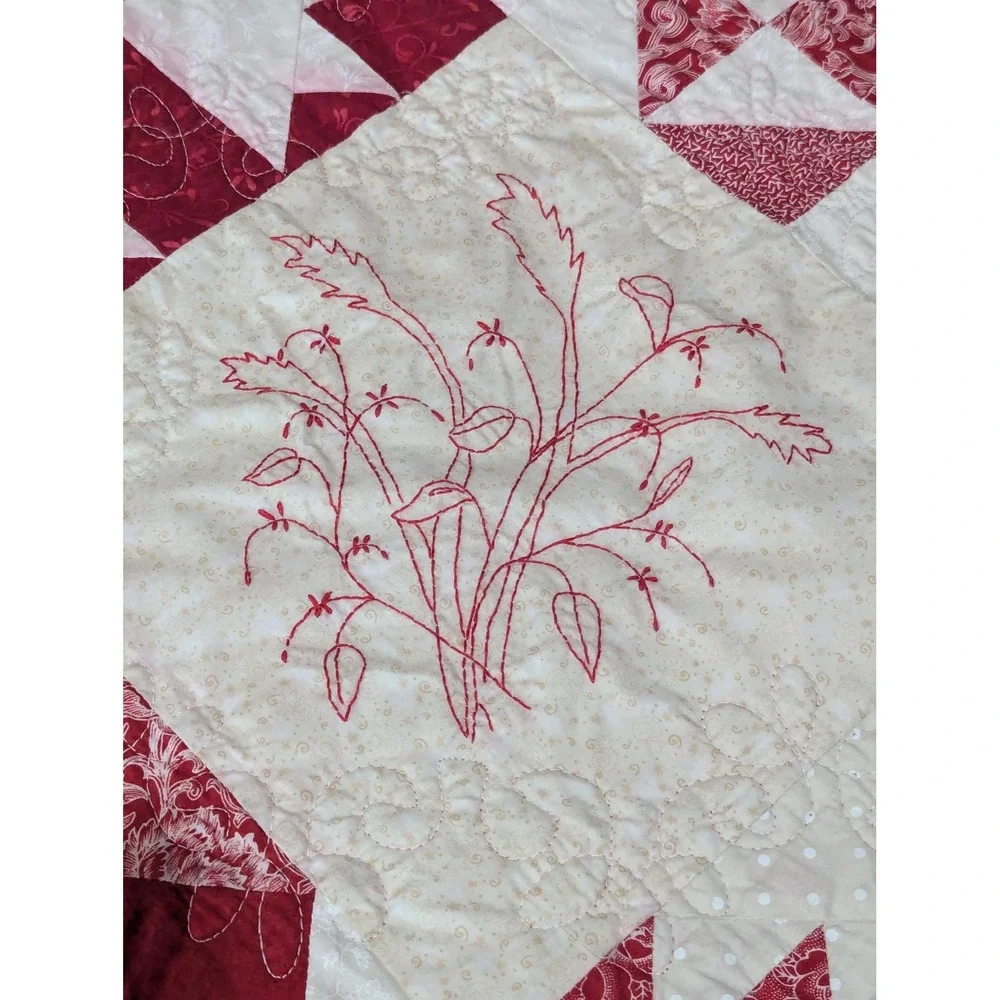 Vintage Handmade Quilt Twin Size